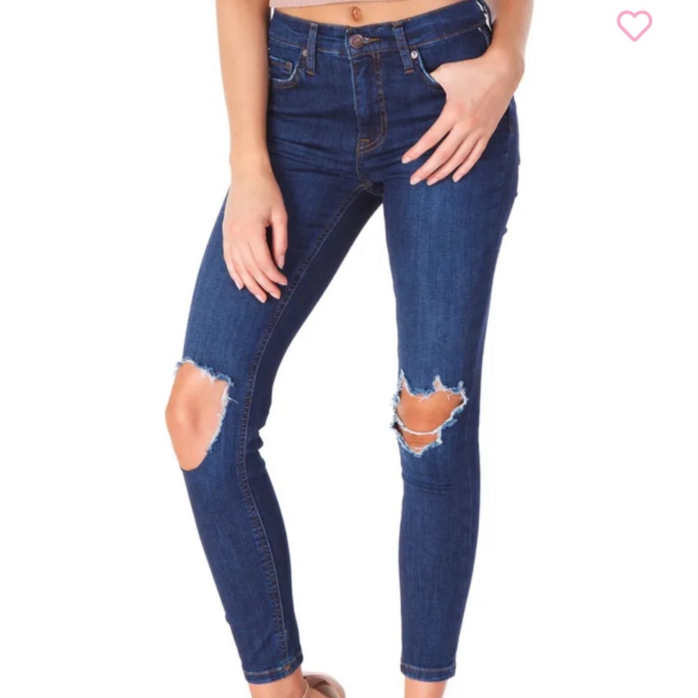 We the Free busted knee skinny jeans
